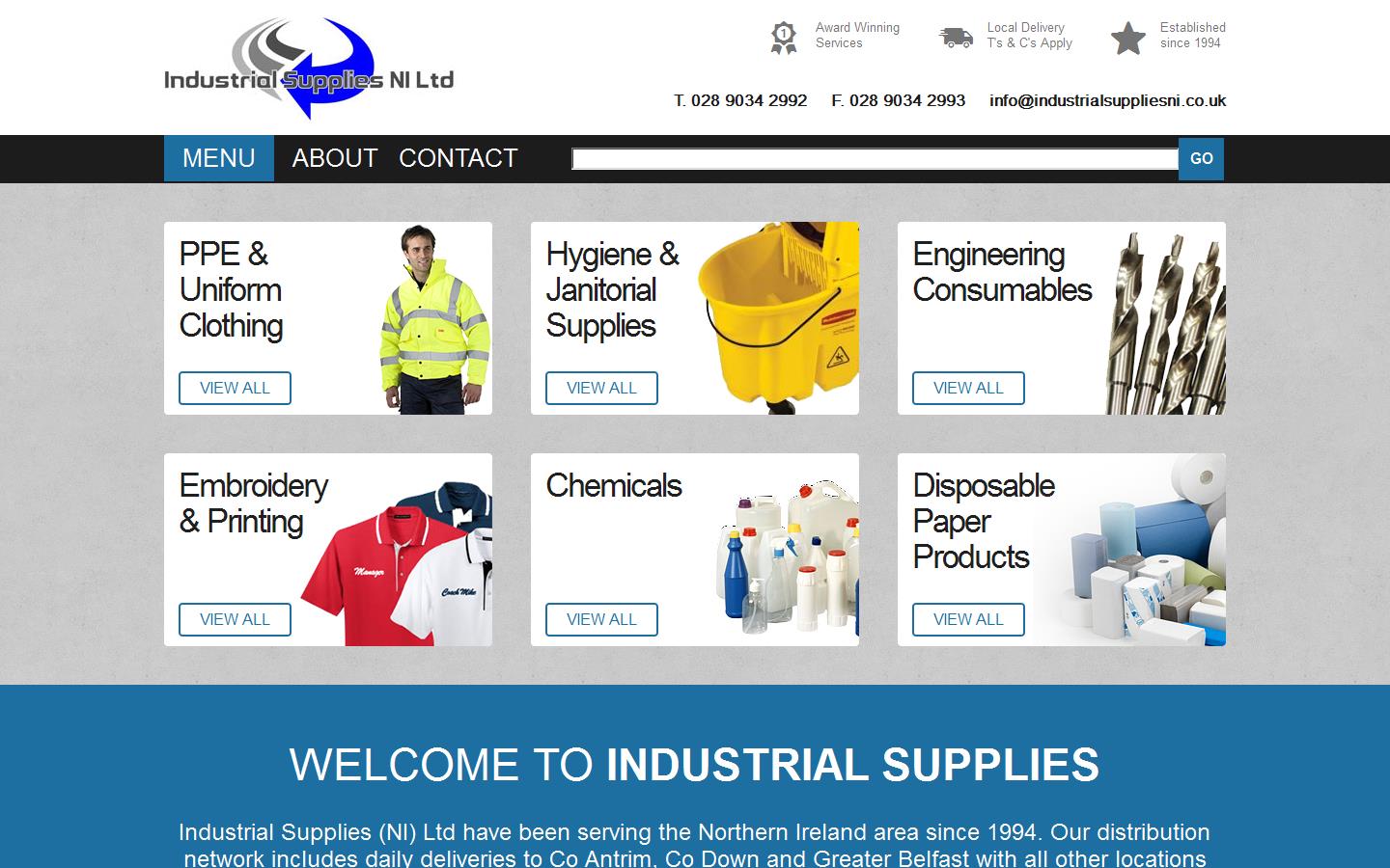 Industrial Supplies NI Ltd Website