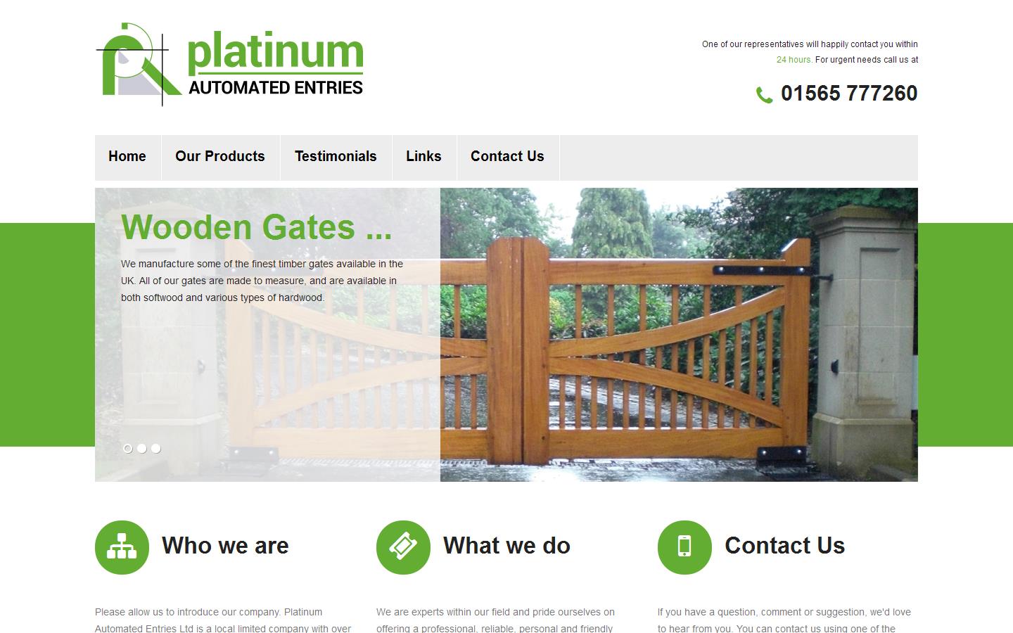 Platinum Automated Enteries Ltd Website