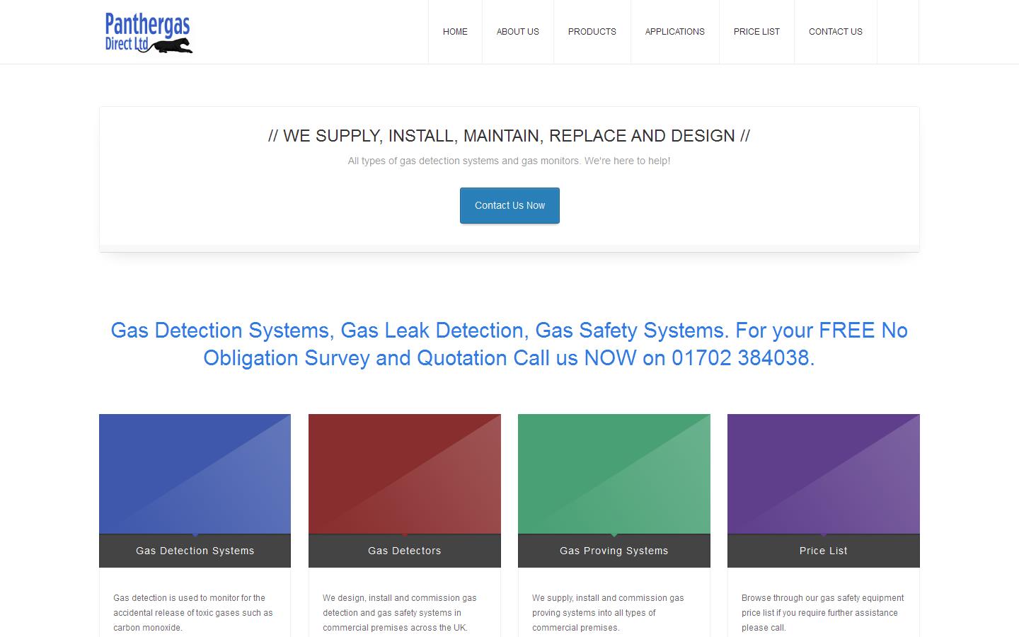 Panthergas Direct Ltd Website