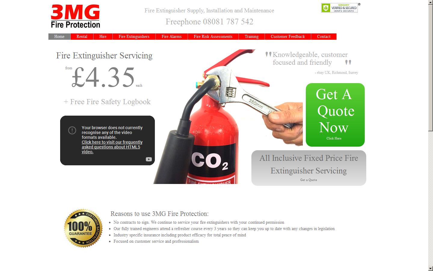 3 M G Fire Protection Website