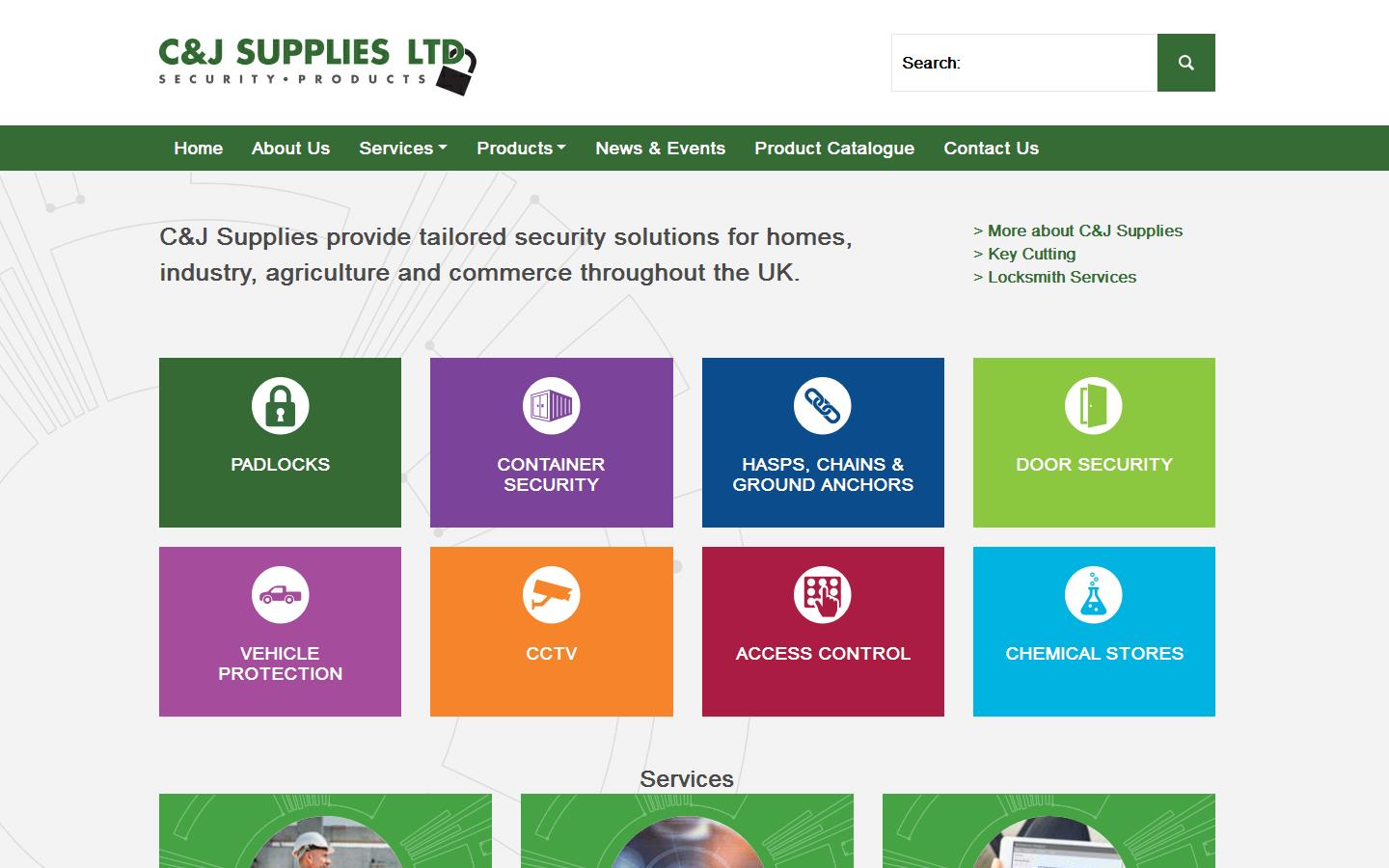 C&J Supplies Ltd Website