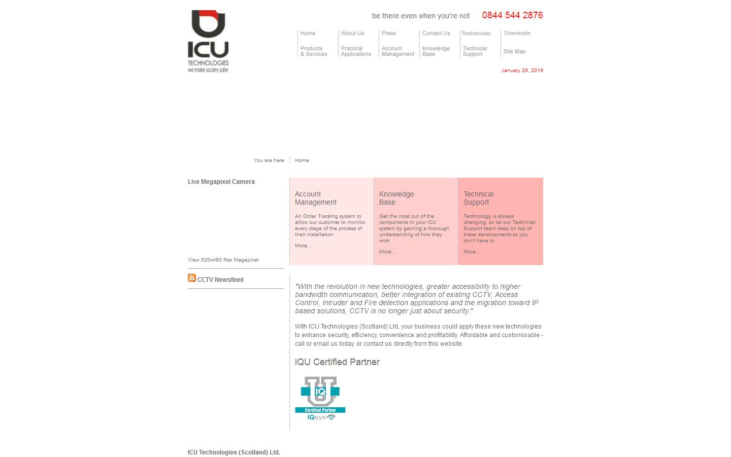 I C U Technologies Scotland Ltd Website