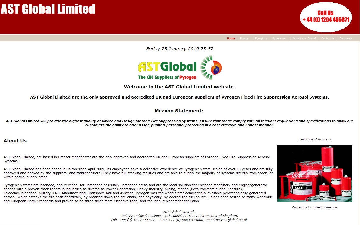 A S T Global Ltd Website