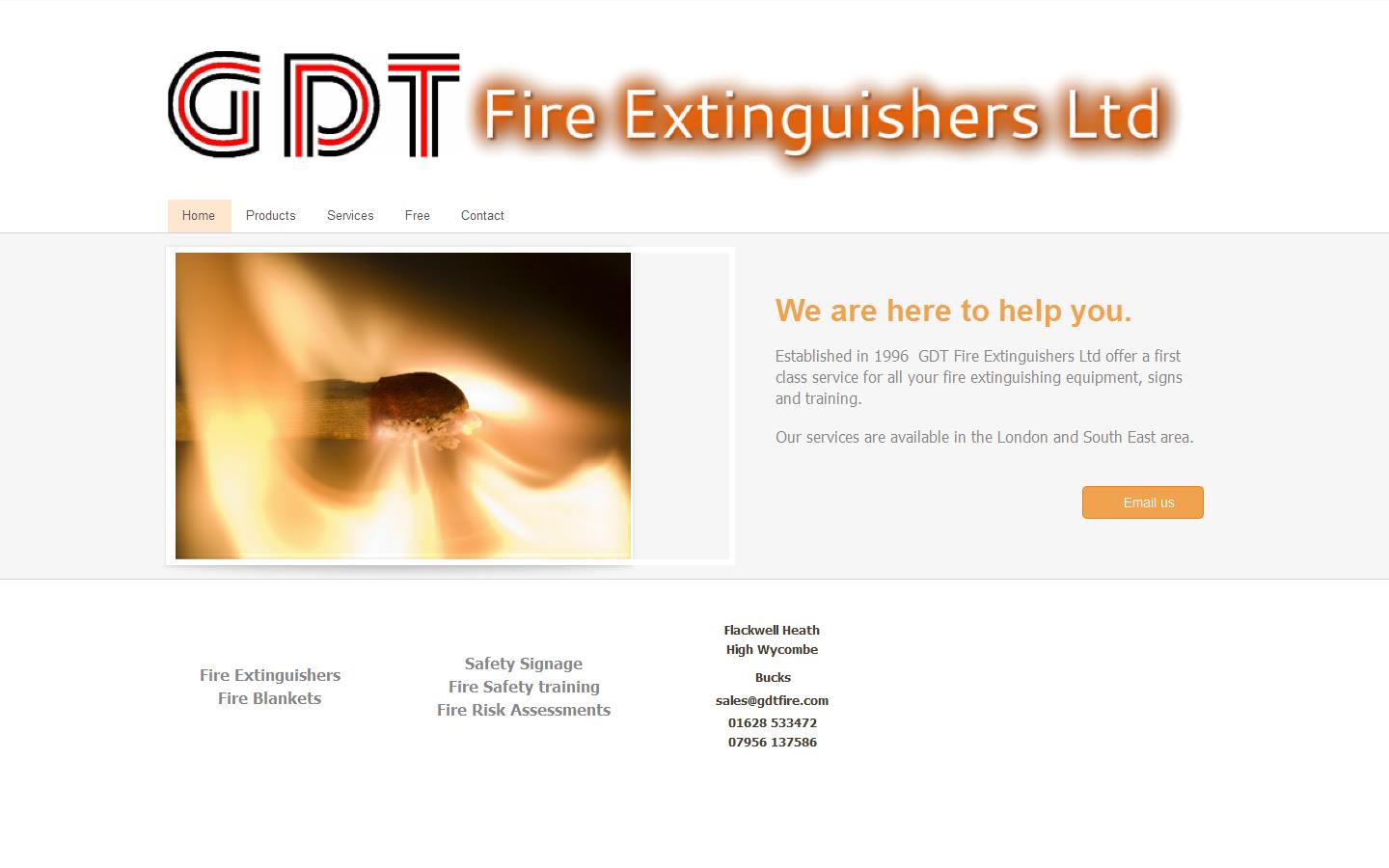 G D T Fire Extinguishers Ltd Website
