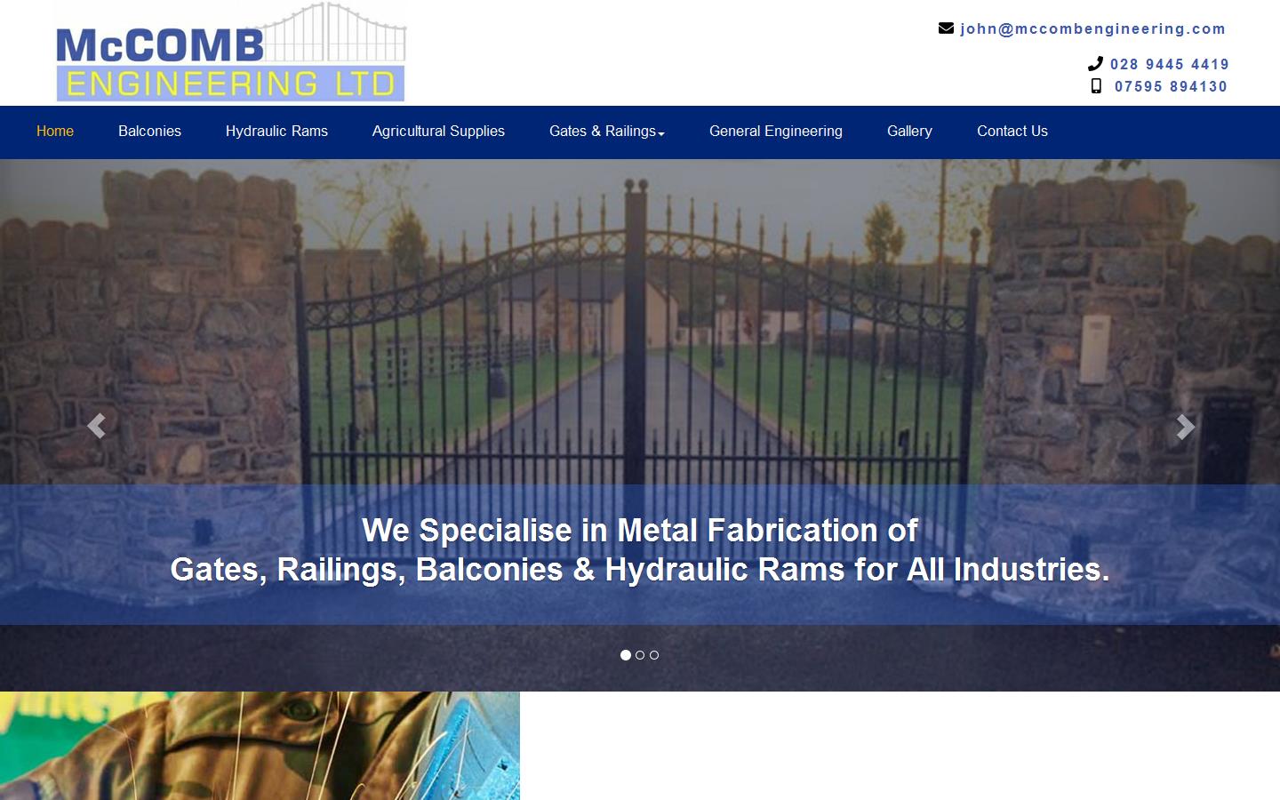 McComb Engineering Ltd Website
