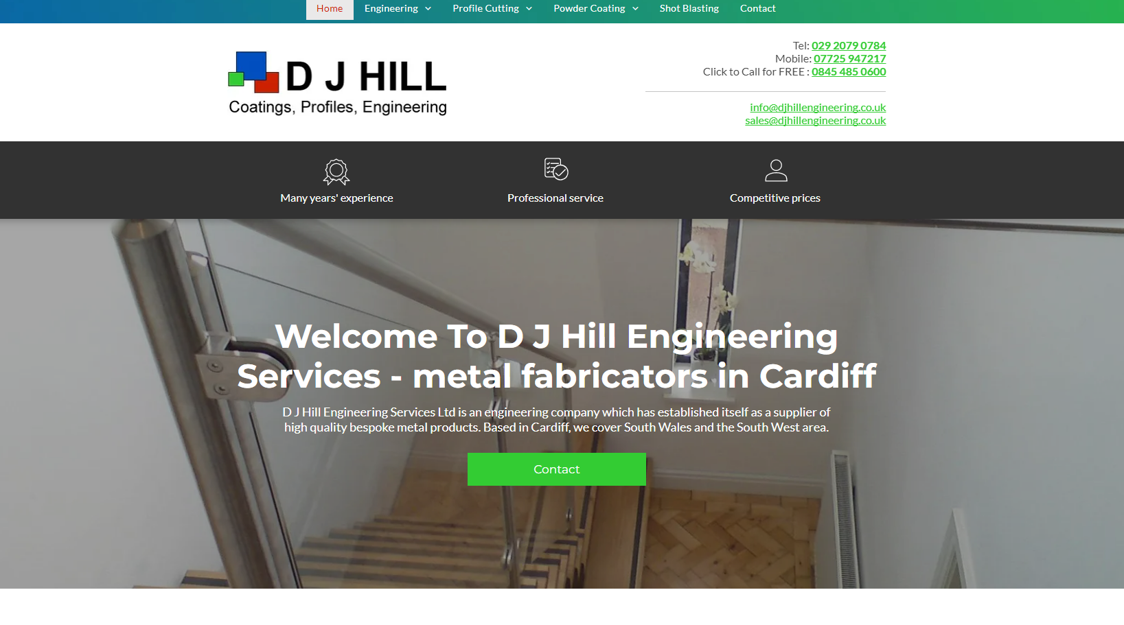 D J Hill Engineering Services Ltd Website