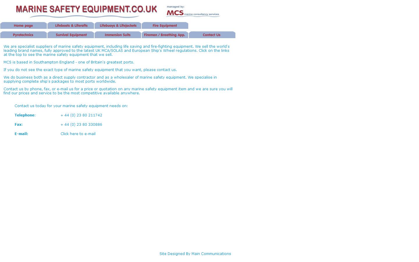 Marine Consultancy Services Website