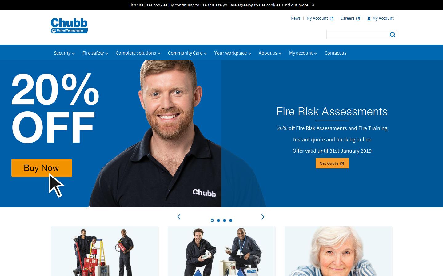 Chubb Fire Ltd Website