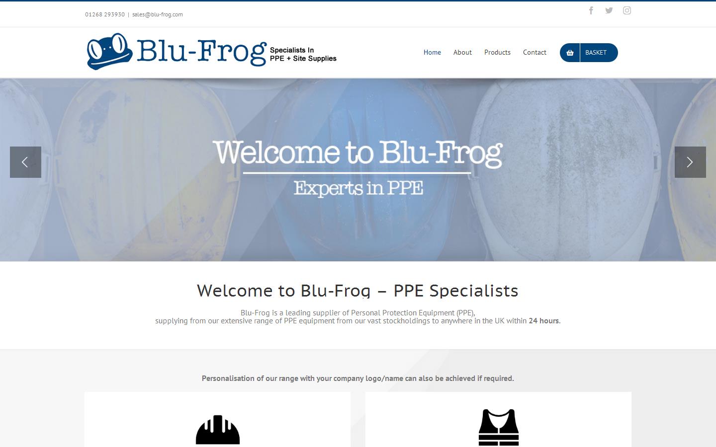 Blu-frog Website
