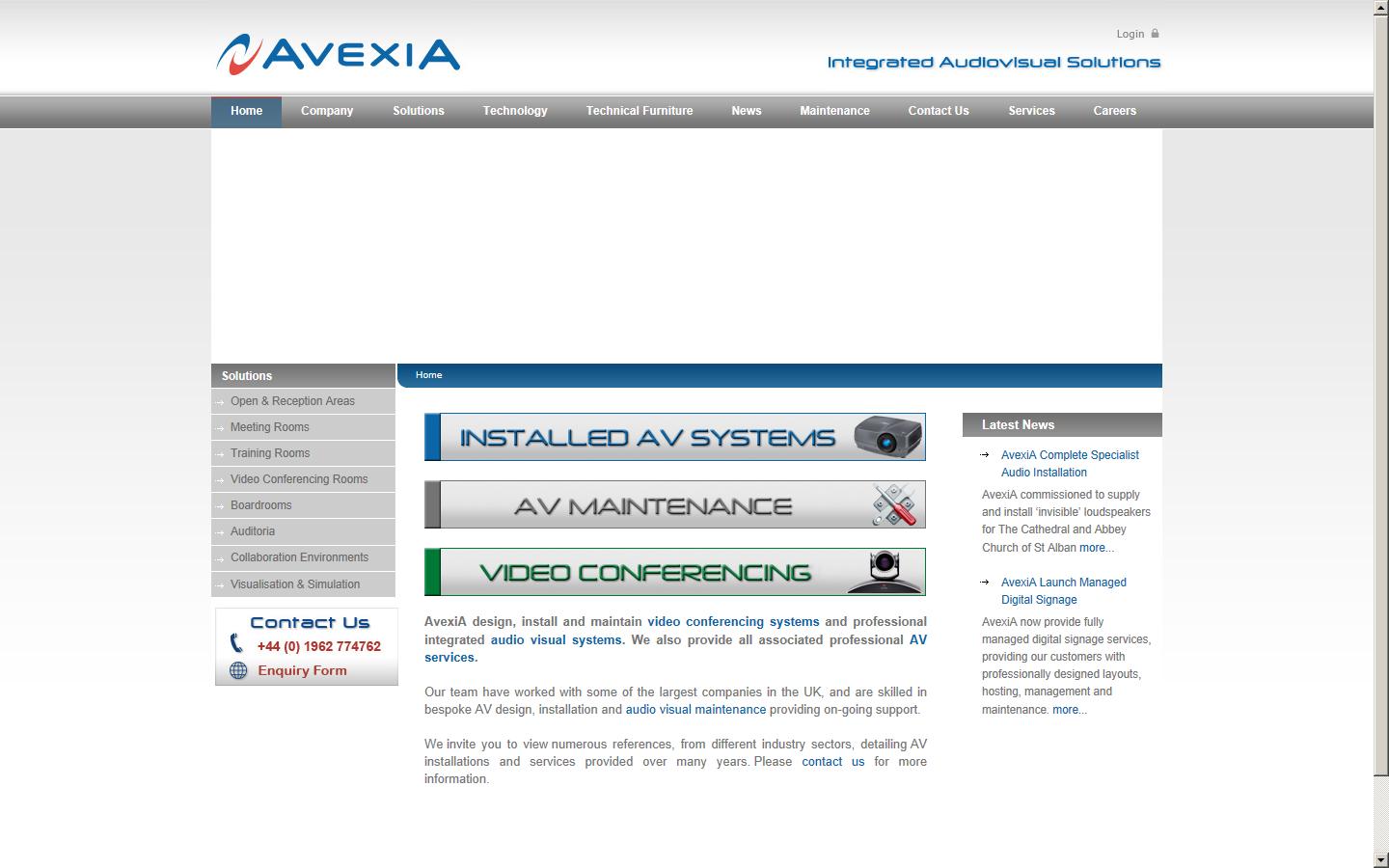 AvexiA Ltd Website