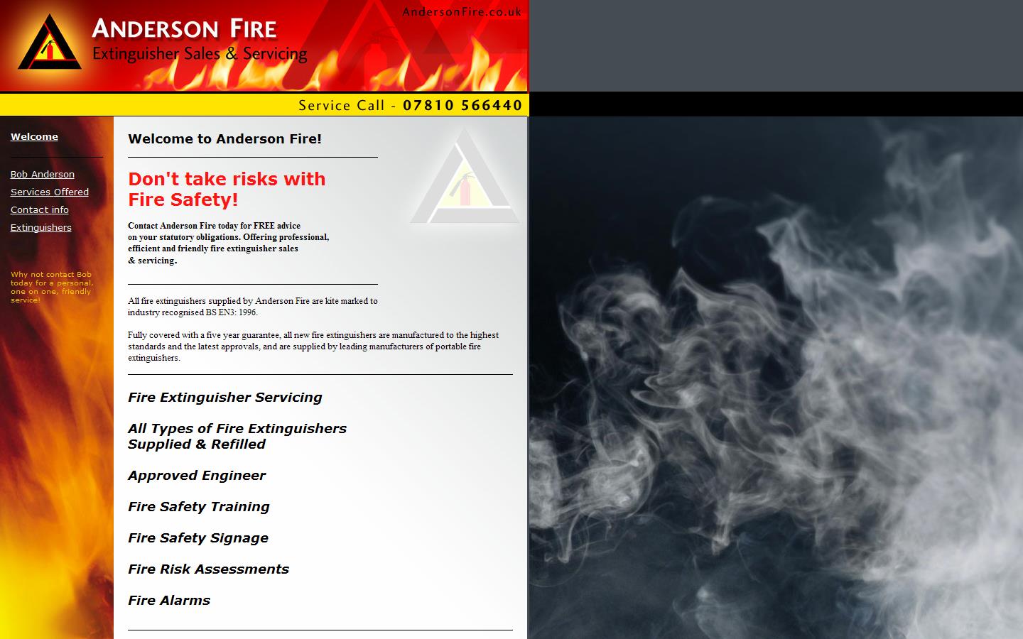 Anderson Fire Website