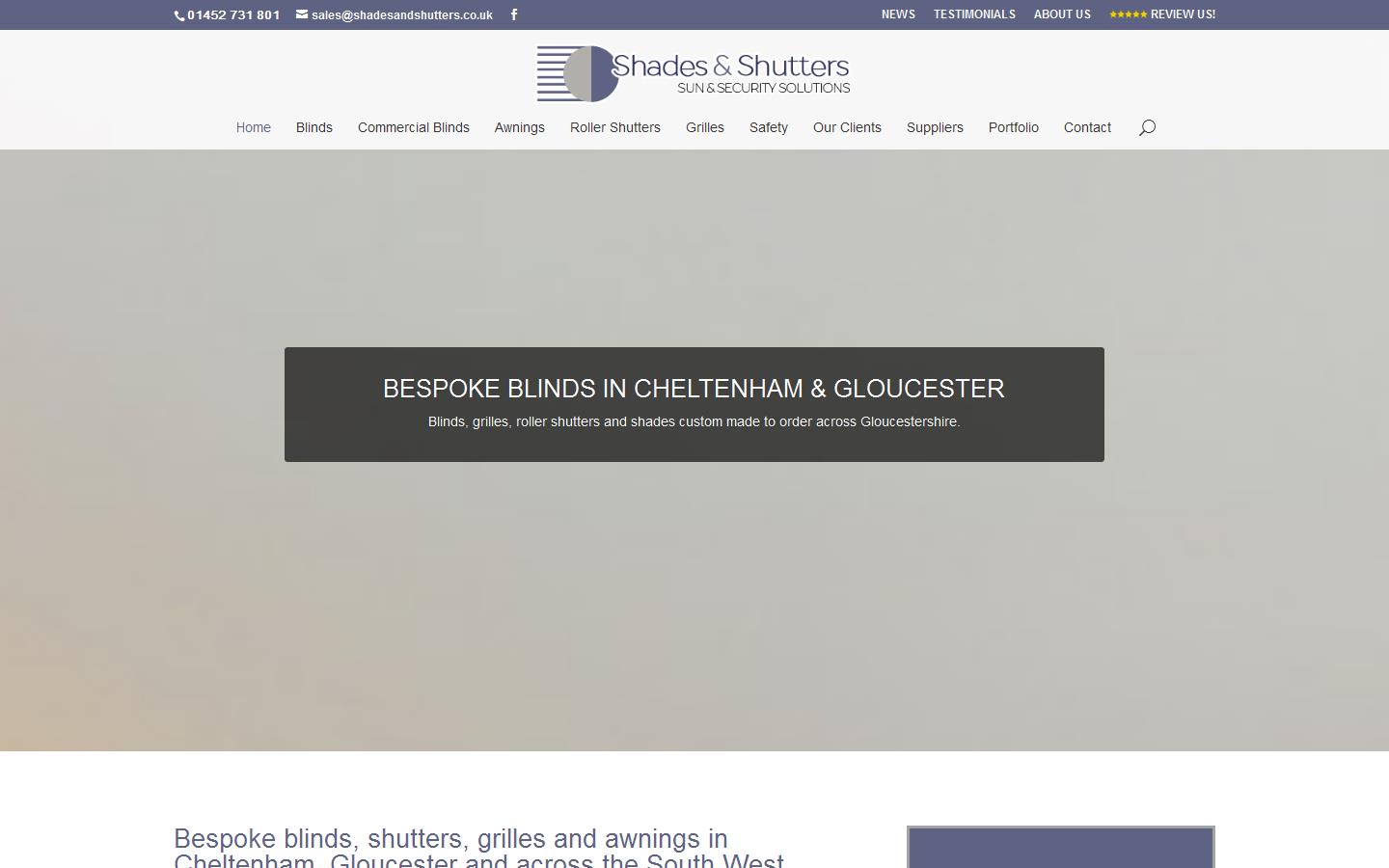 Shades & Shutters Website