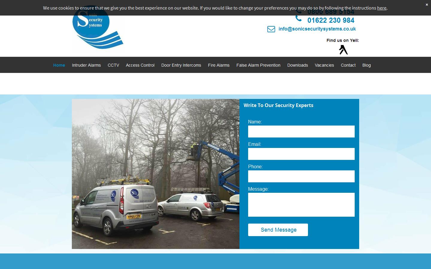 Sonic Security Systems Ltd Website