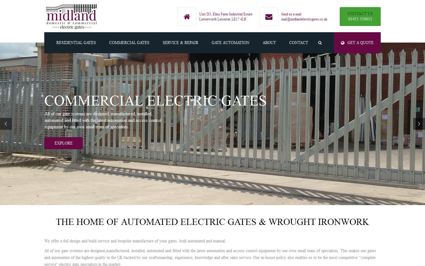 Midland Electric Gates Website