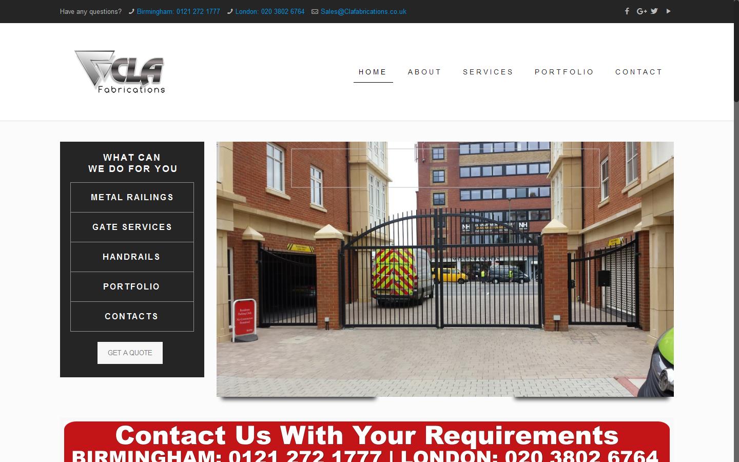 CLA Fabrications Website