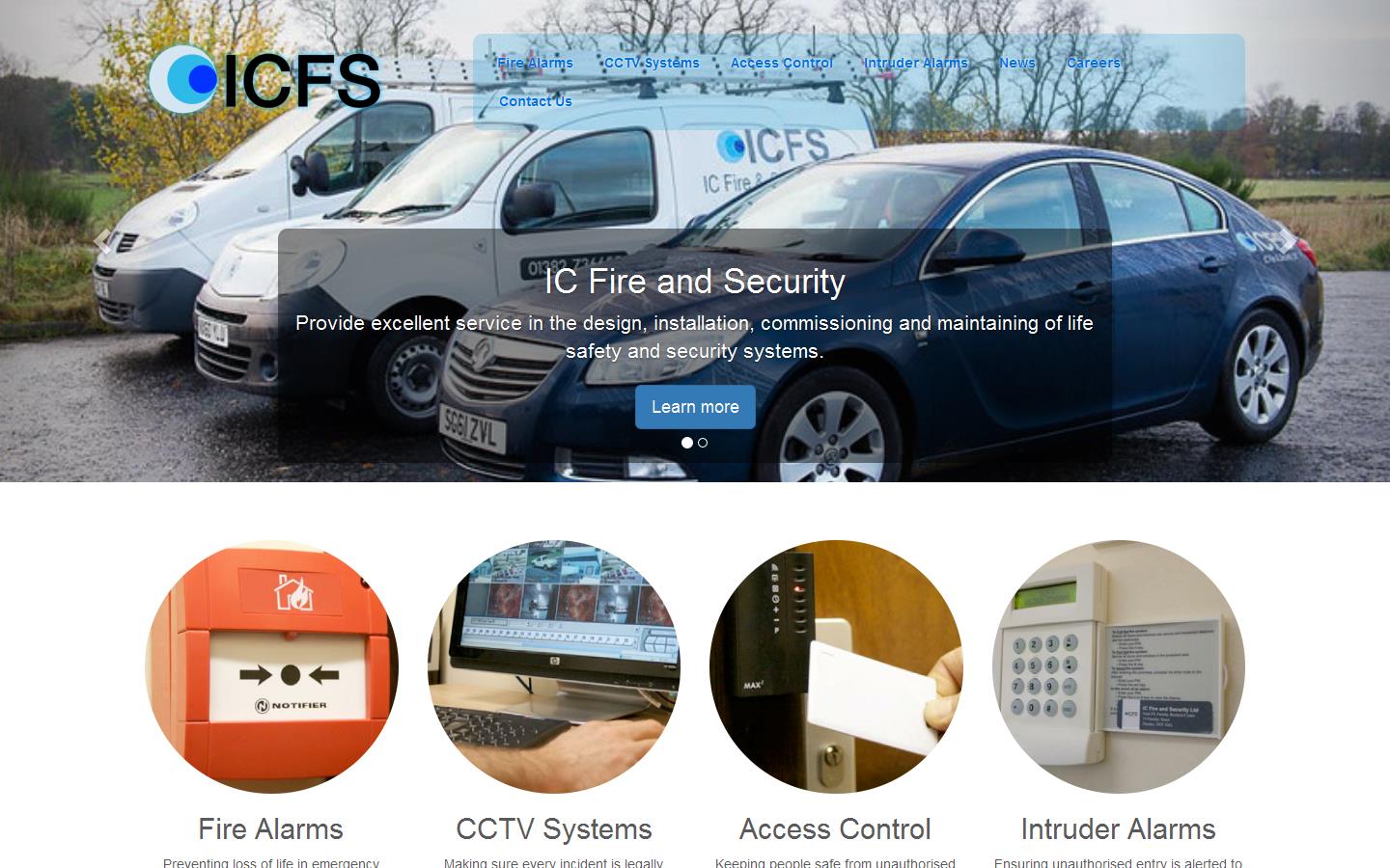 IC Fire & Security Ltd Website