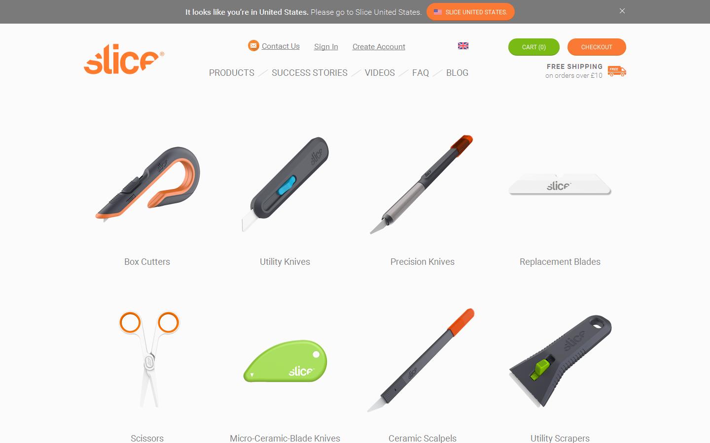 Slice Products Ltd Website