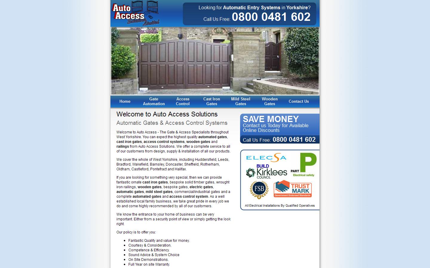 Auto Access Solutions Ltd Website
