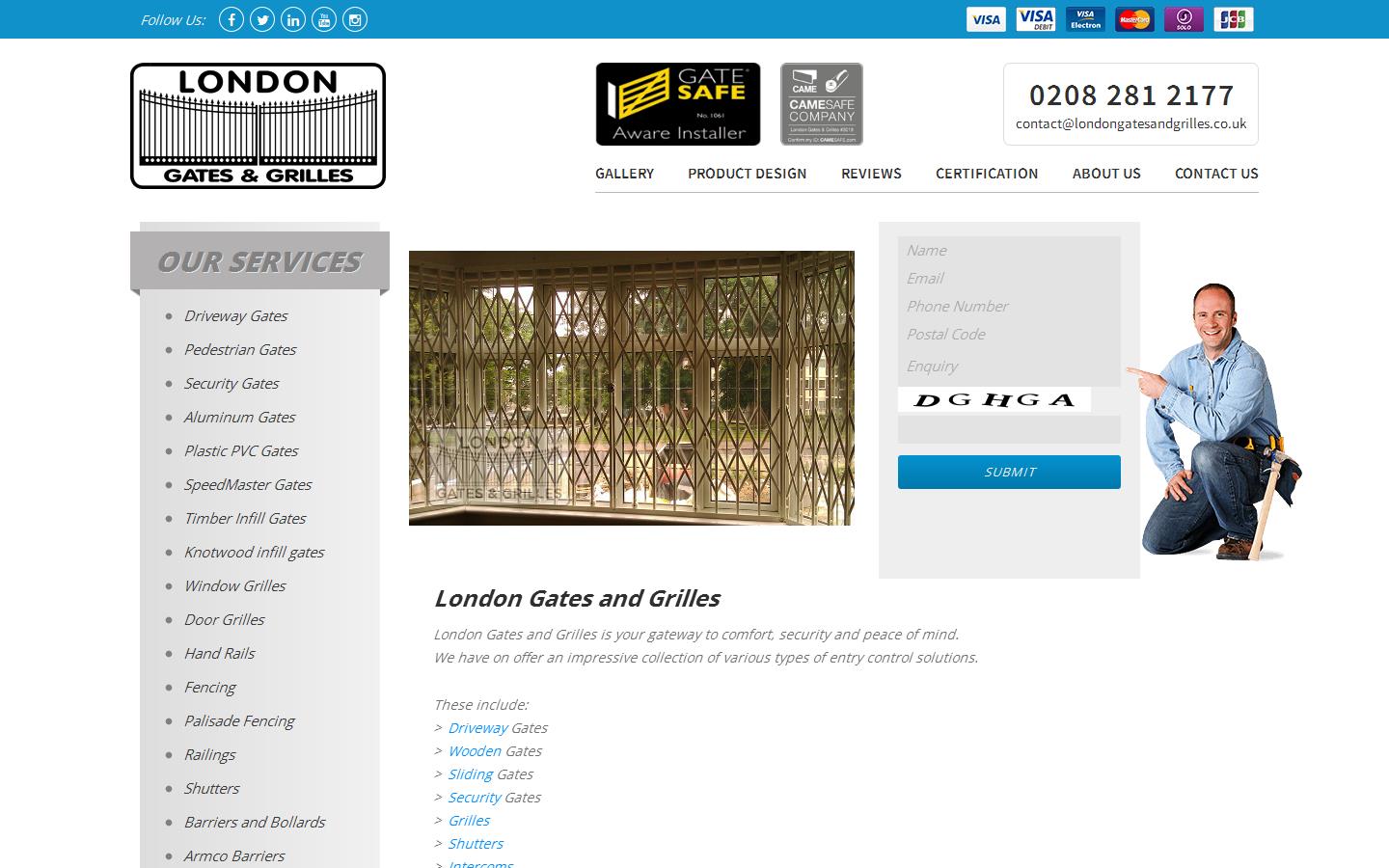 Gates & Grills Website