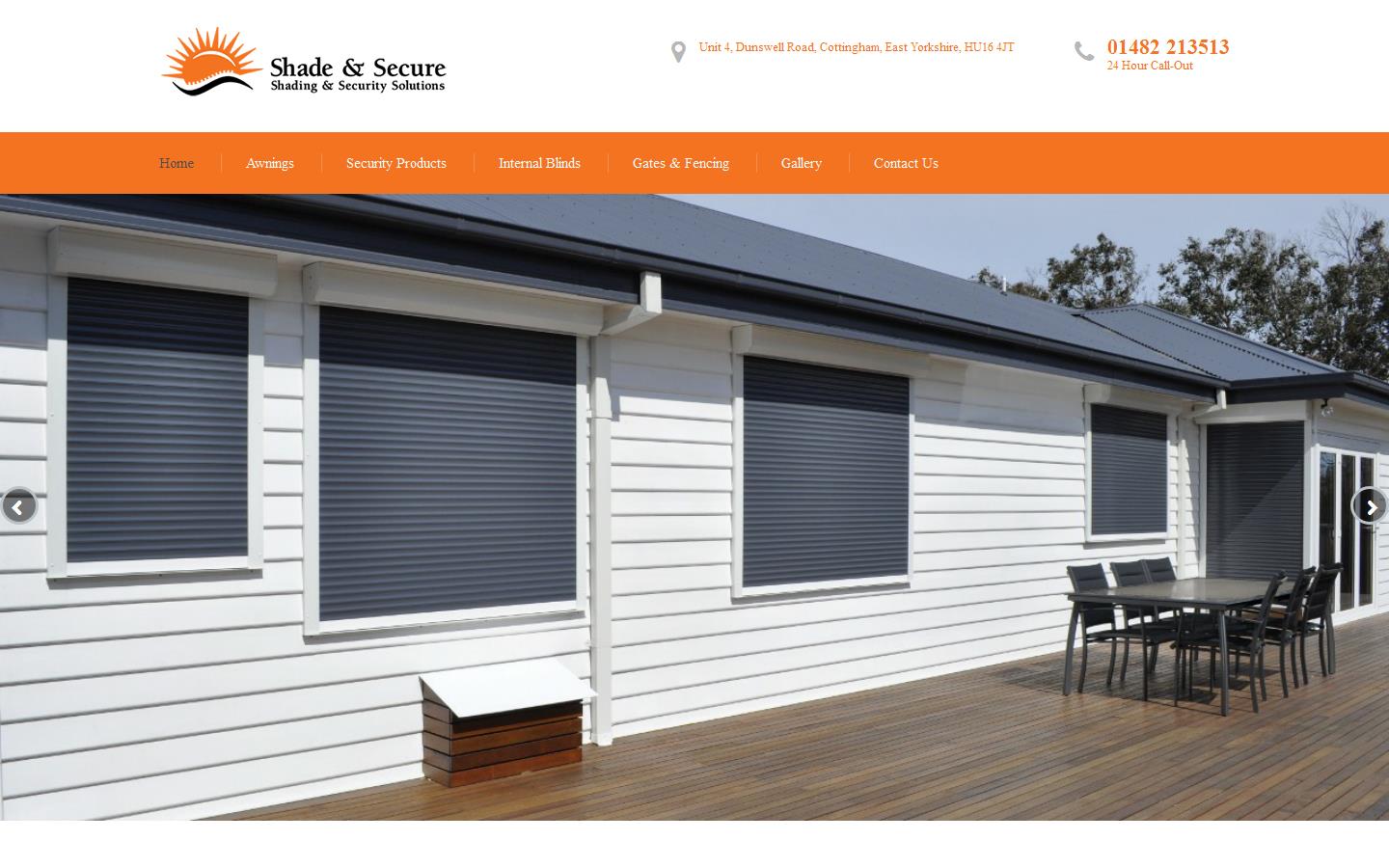 Shade & Secure Website