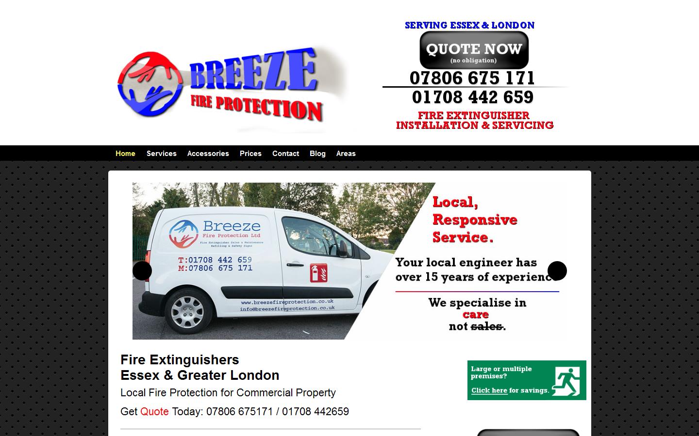 Breeze Fire Protection Website