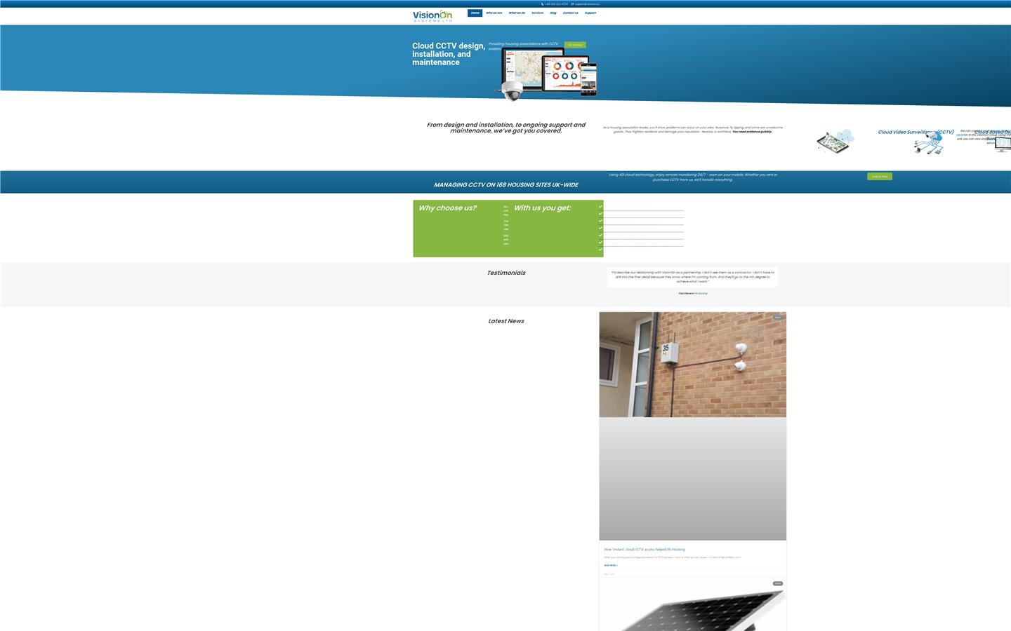 Visionon Systems Ltd Website