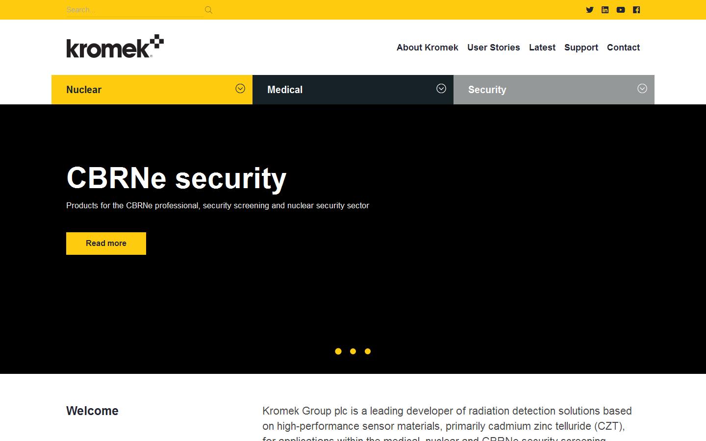 Kromek Group Plc Website