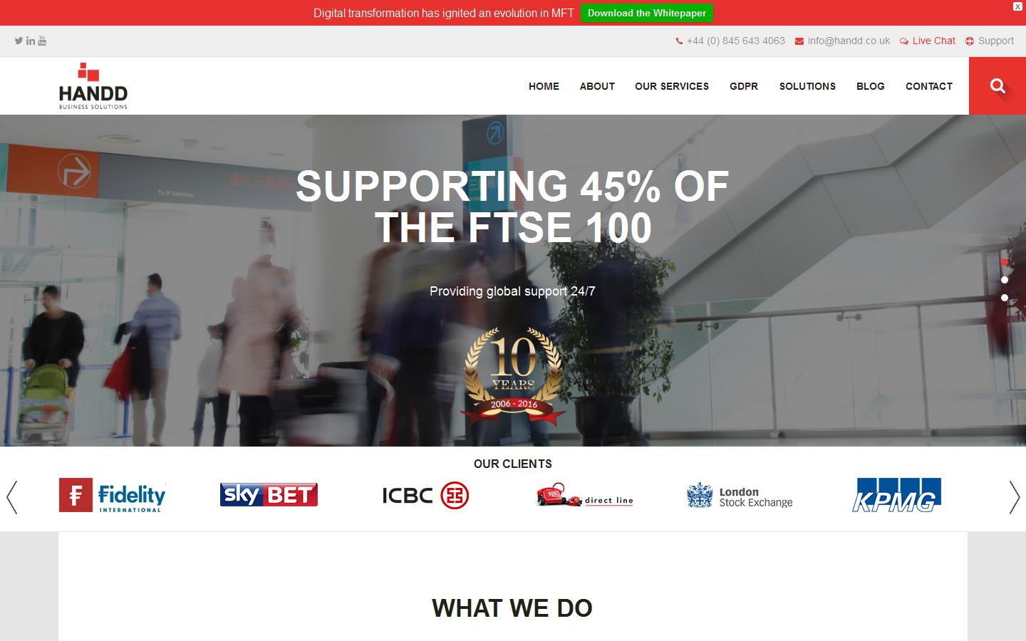 Handd Business Solutions Website