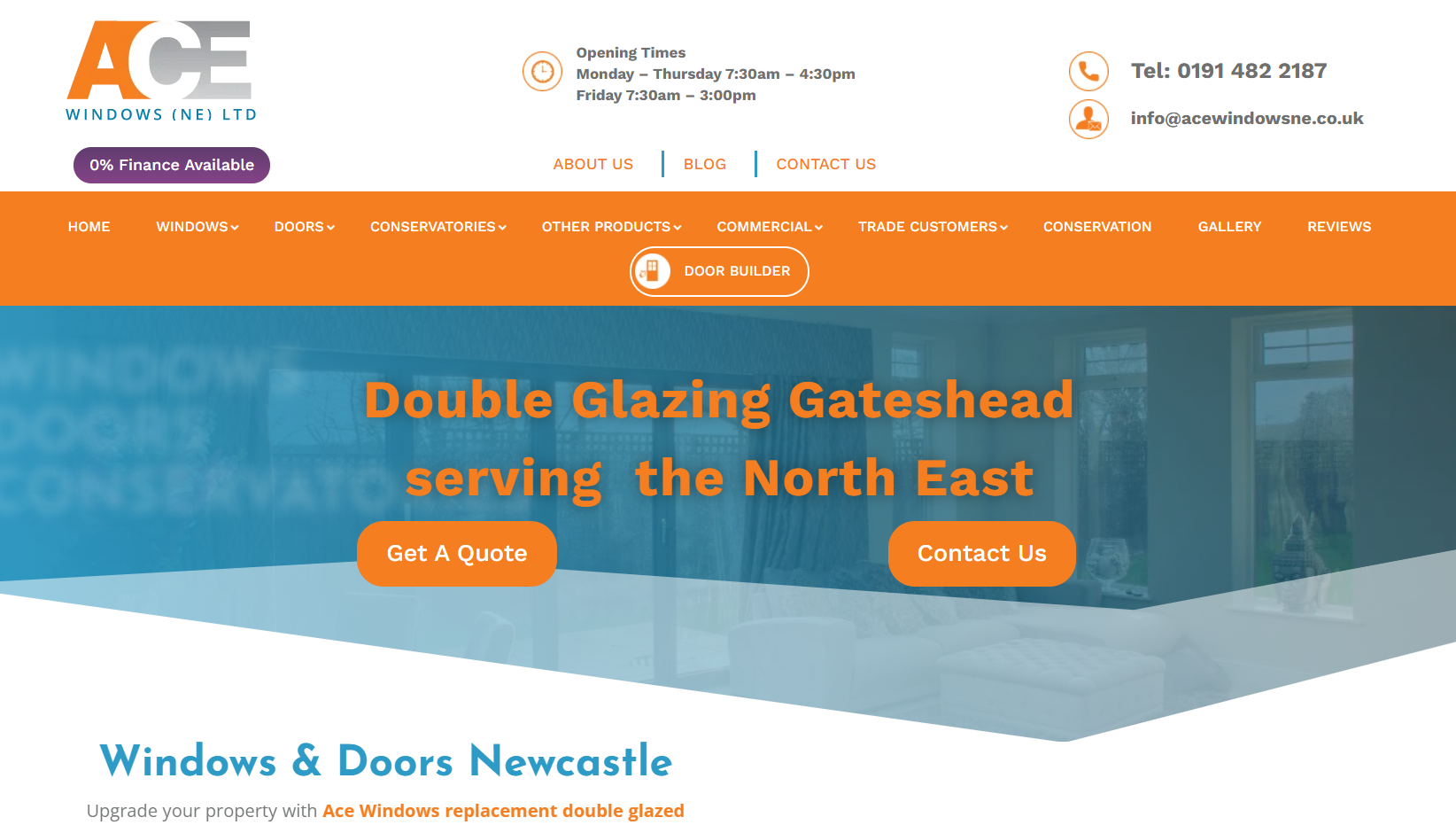 Ace Windows Ne Ltd Website