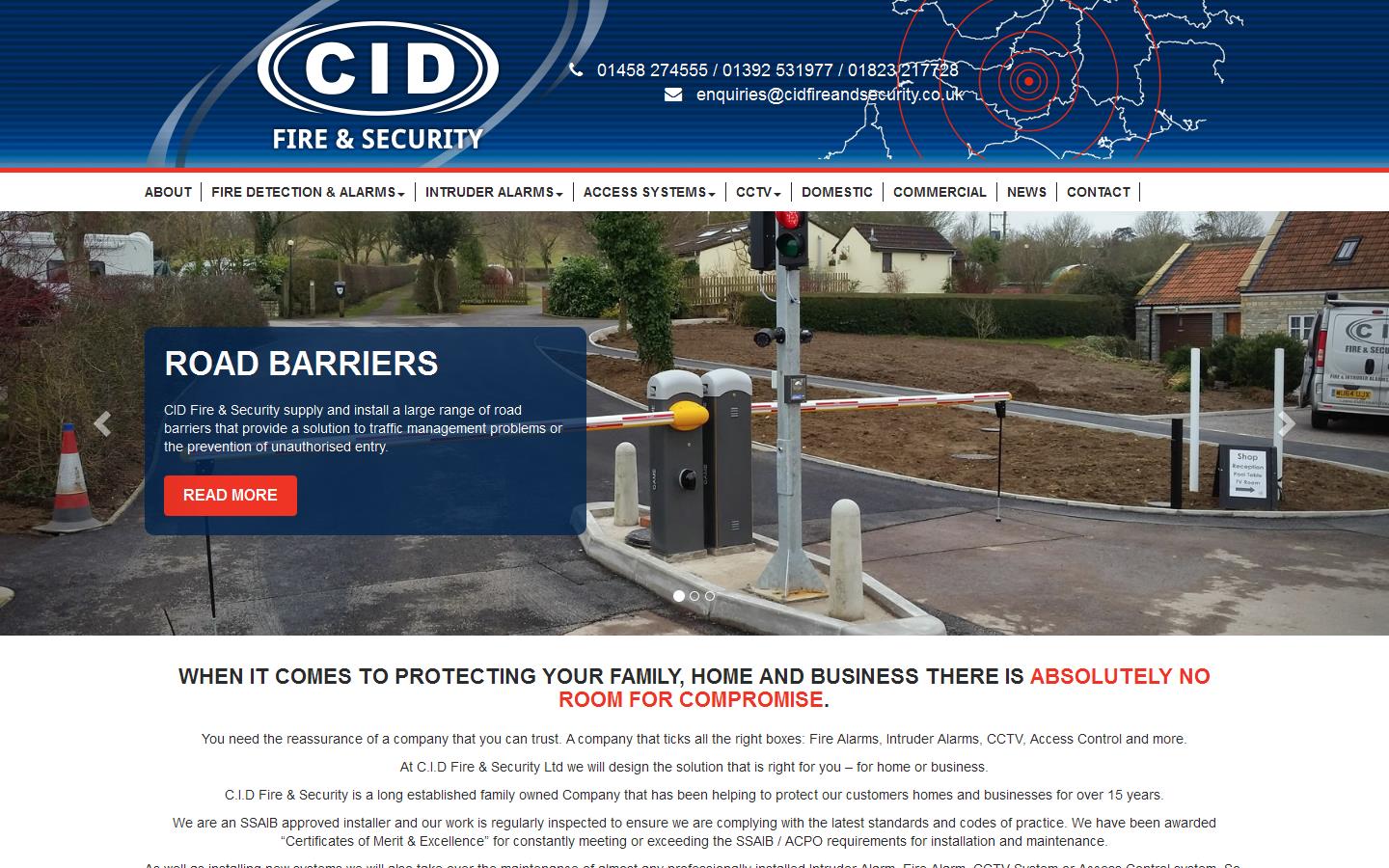 CID Fire & Security Ltd Website