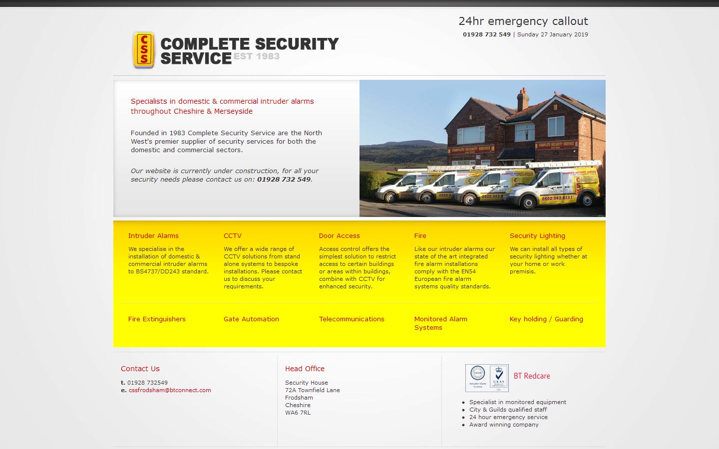 Complete Security Service Website