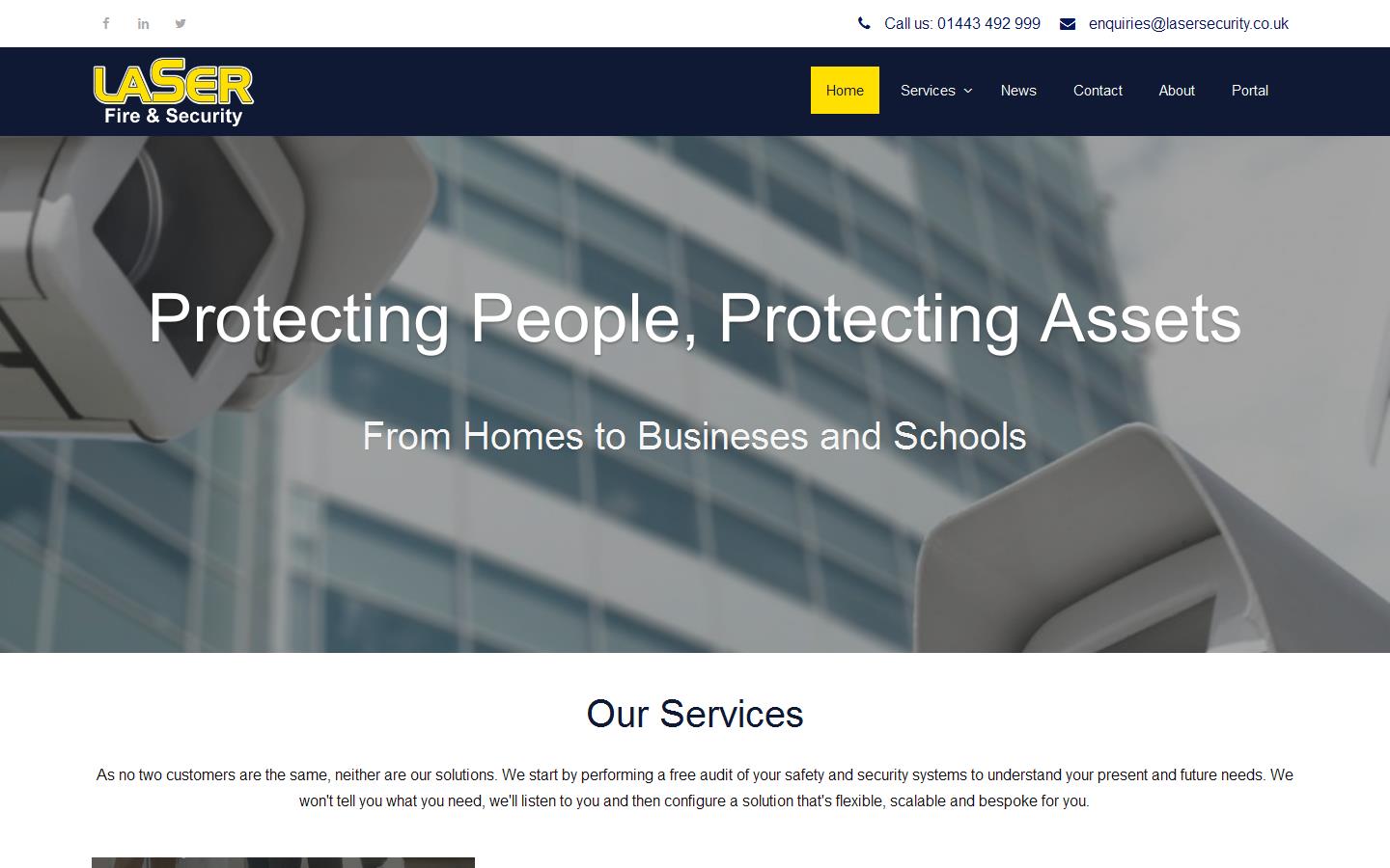Laser Fire & Security Website