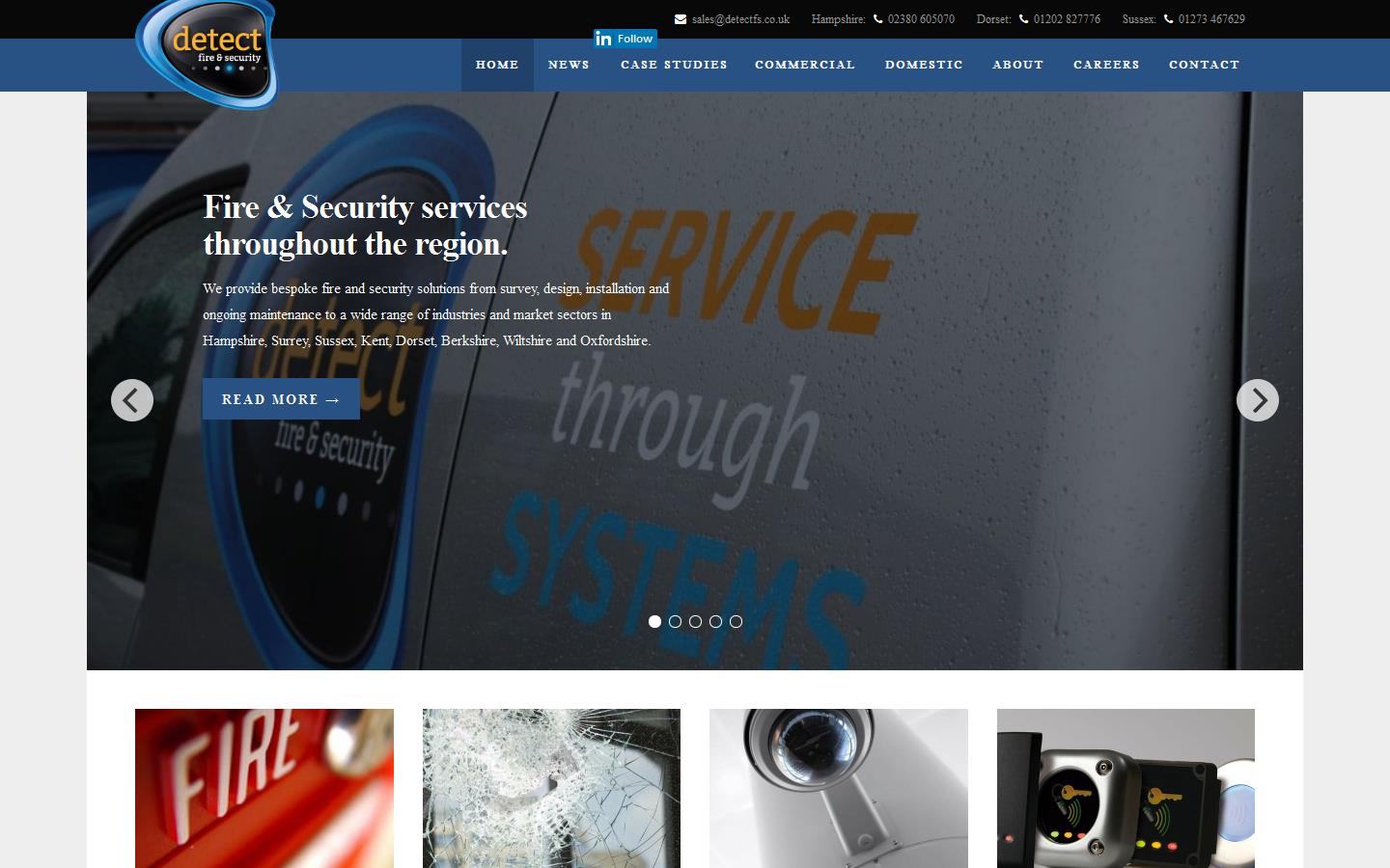 Detect Fire & Security Ltd Website