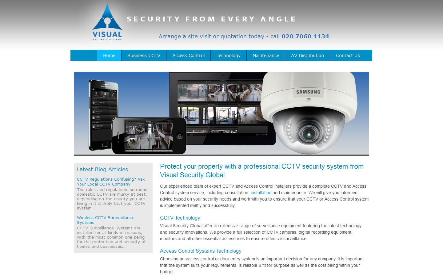 Visual Security Global Ltd Website