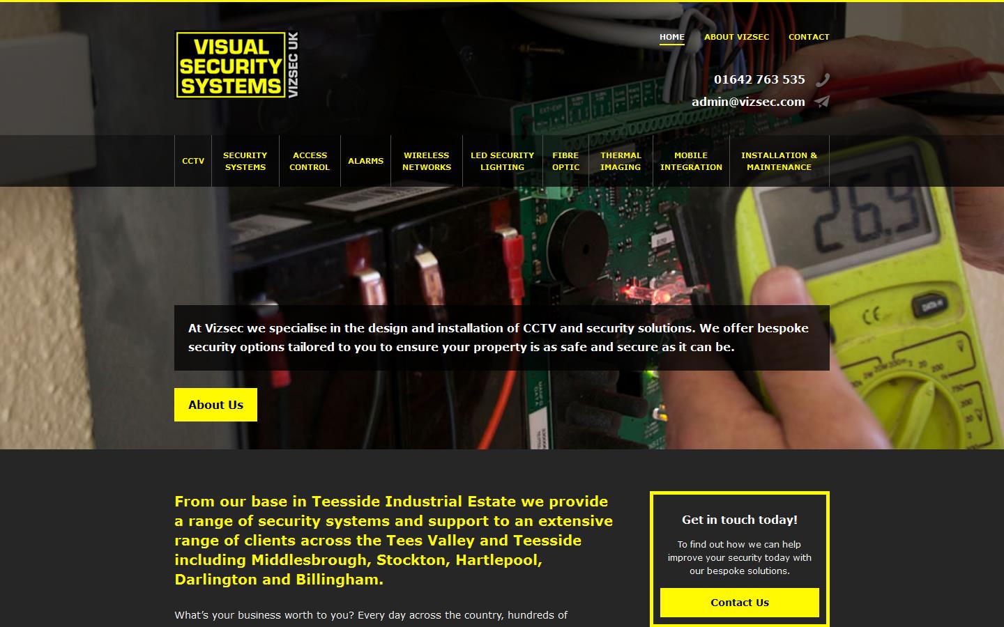 Visual Security Systems Website