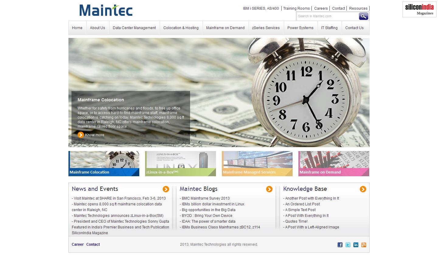 Maintec Website