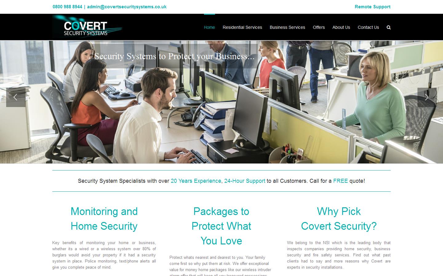 Covert Security Systems Website