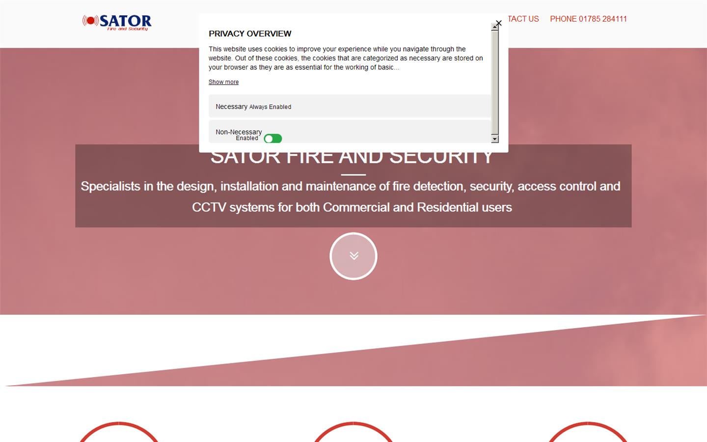 Sator Fire & Security Website