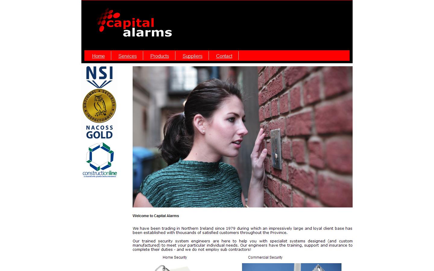 Capital Alarms Website