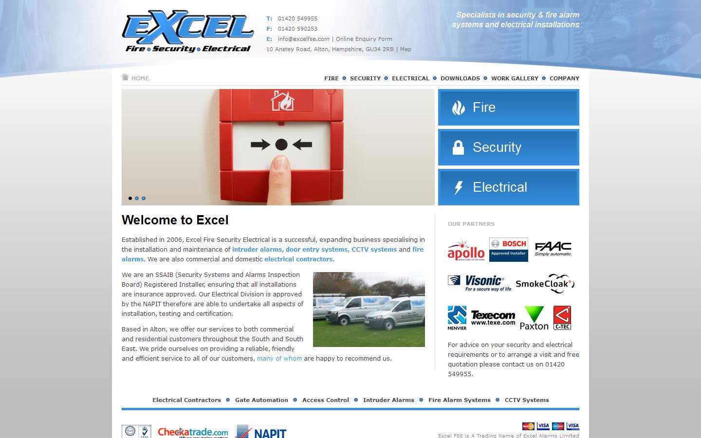 Excel Alarms Website