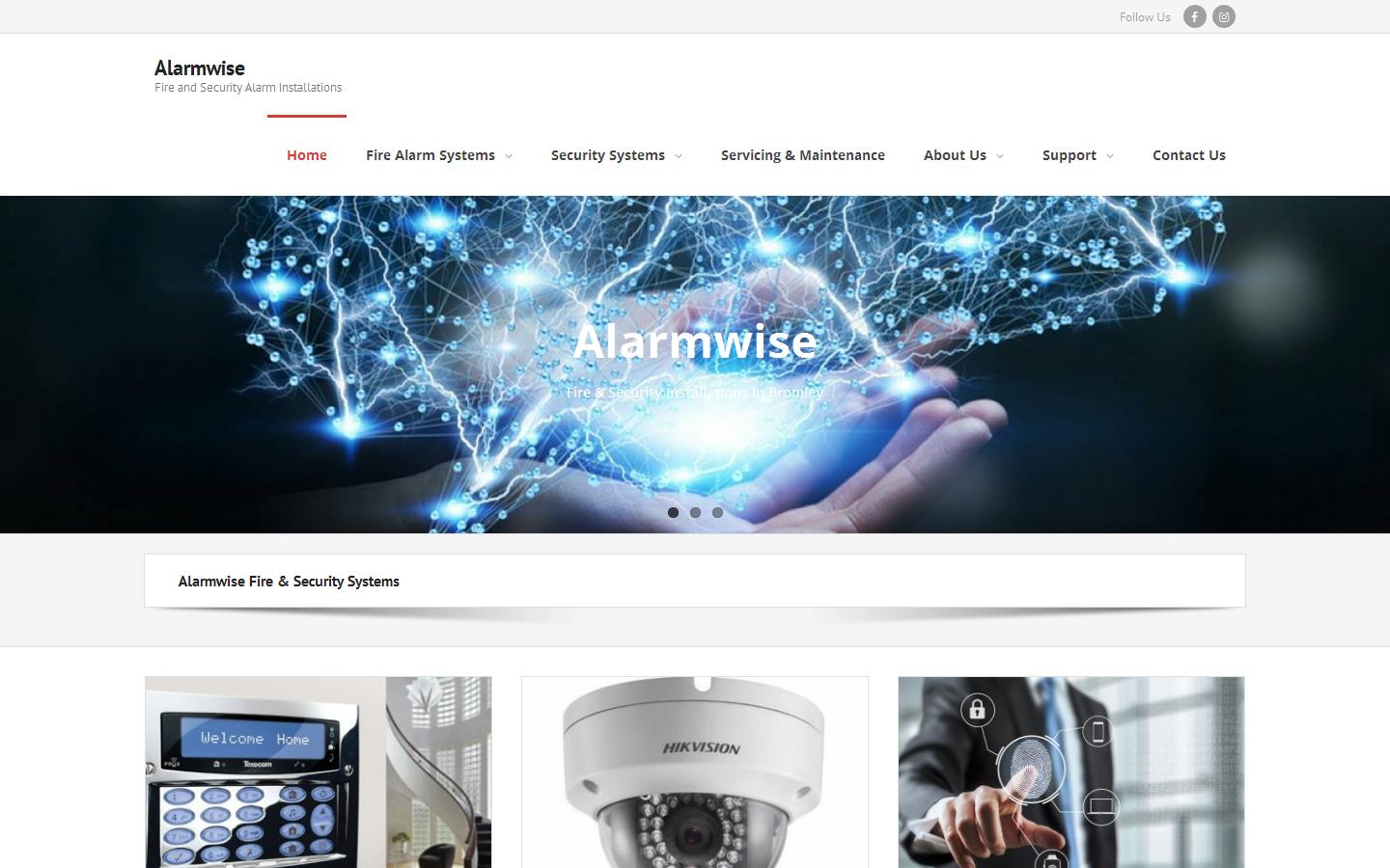 Alarmwise Website