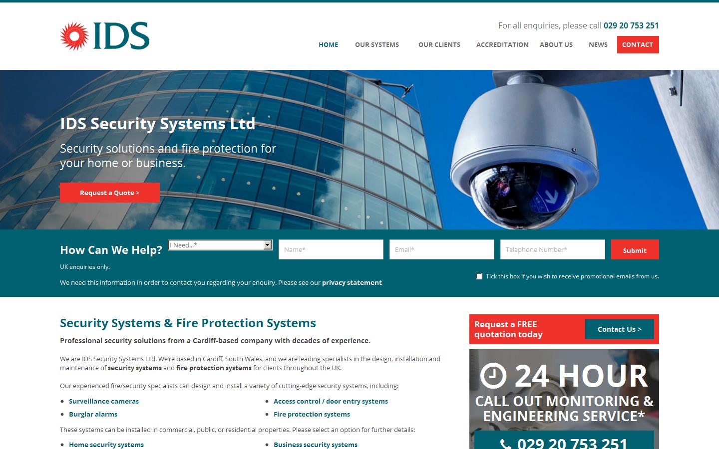 I D S Security Systems Ltd Website
