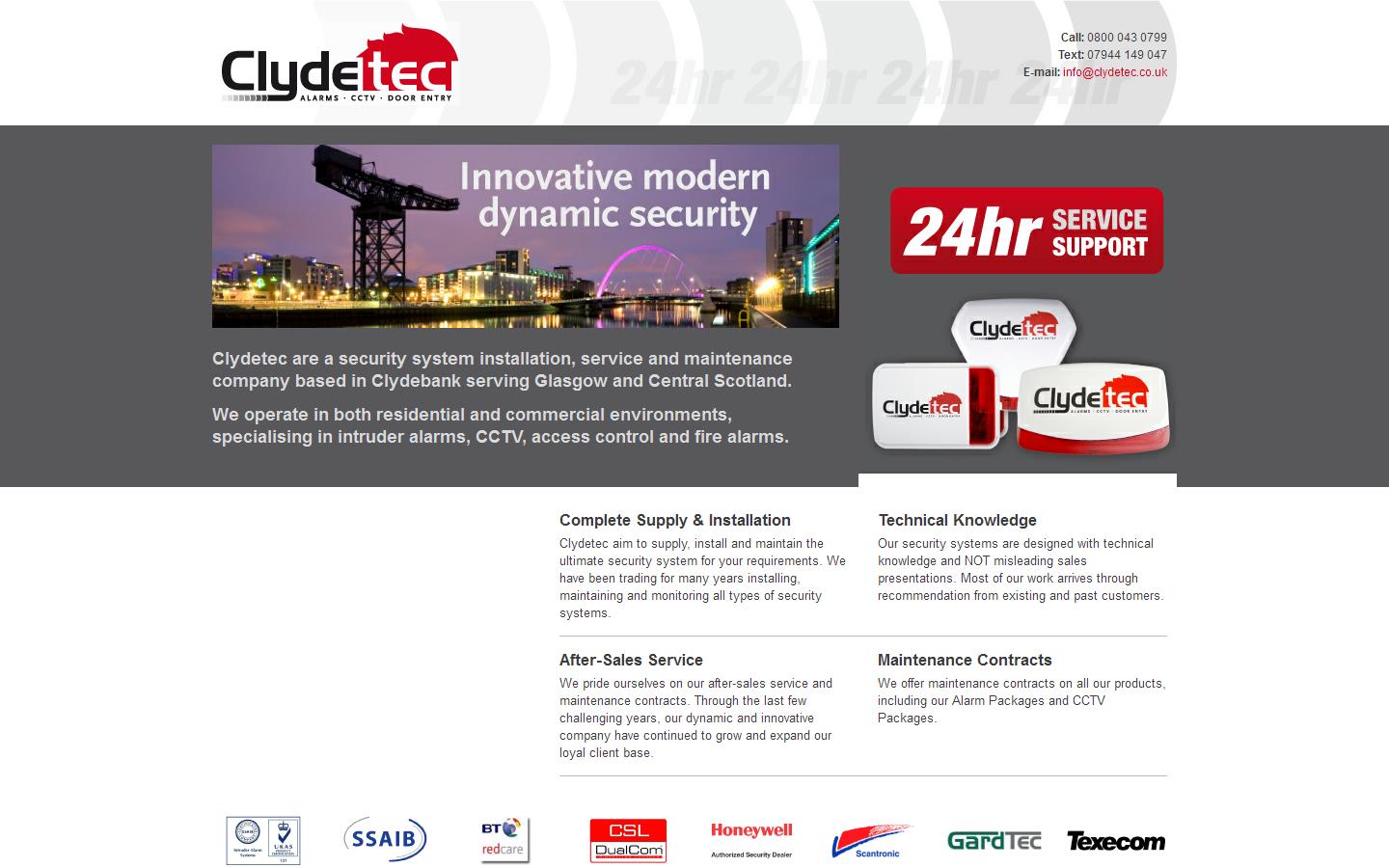 Clydetec Systems Ltd Website