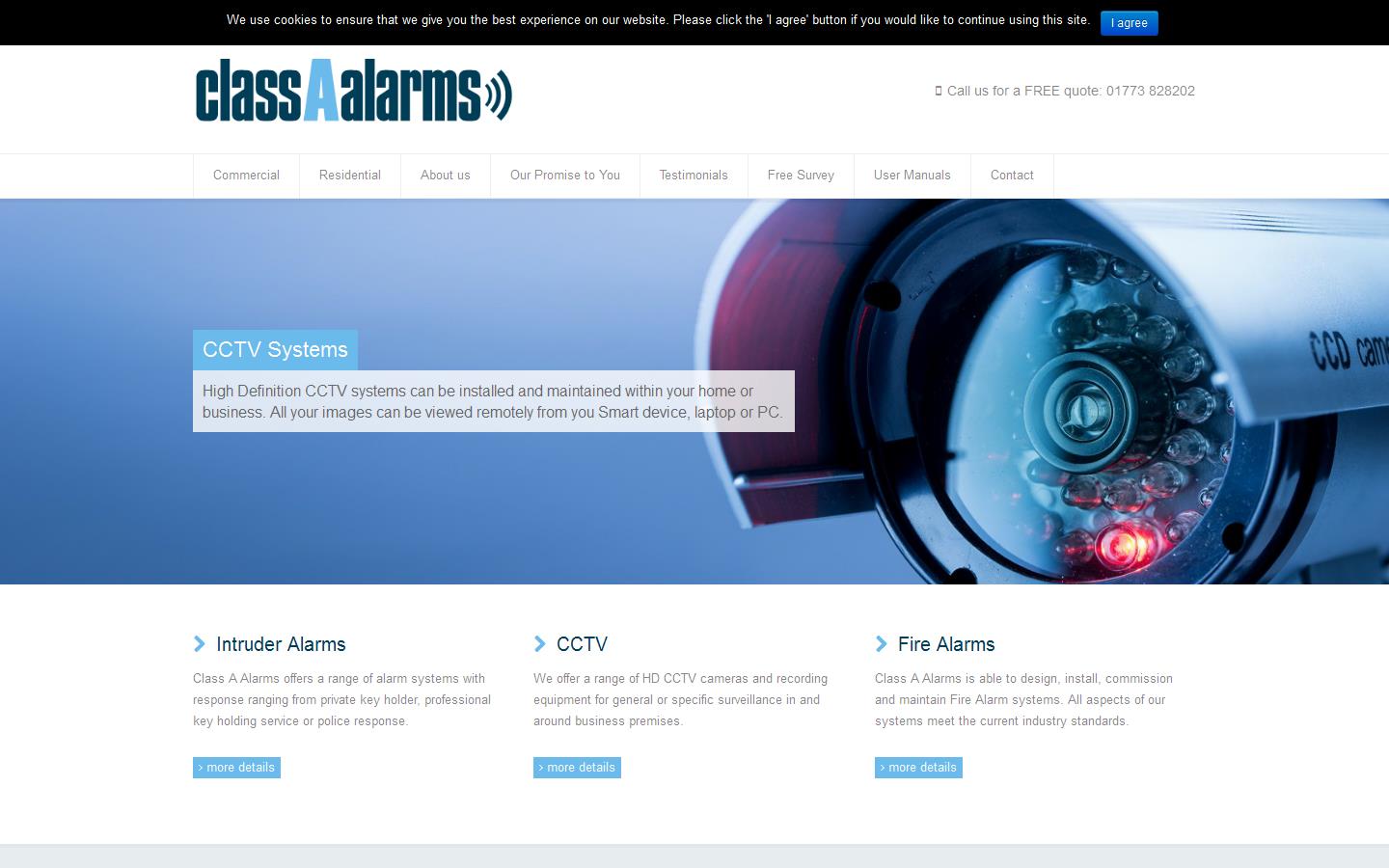 Class a Alarms Ltd Website