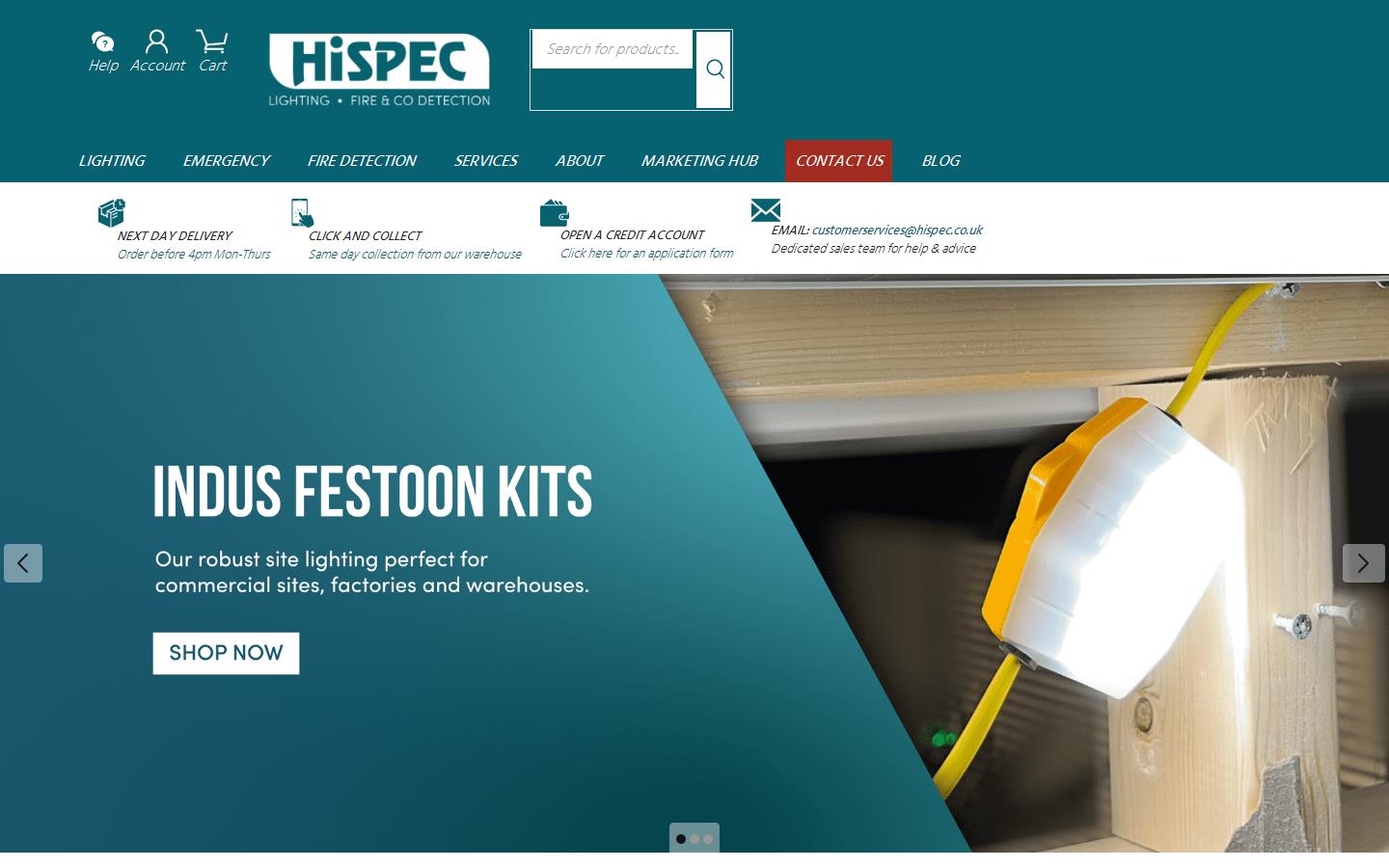 Hispec Electrical Products Ltd Website