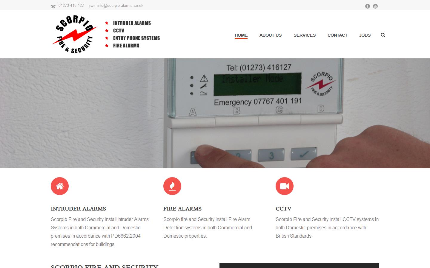 Scorpio Fire & Security Website