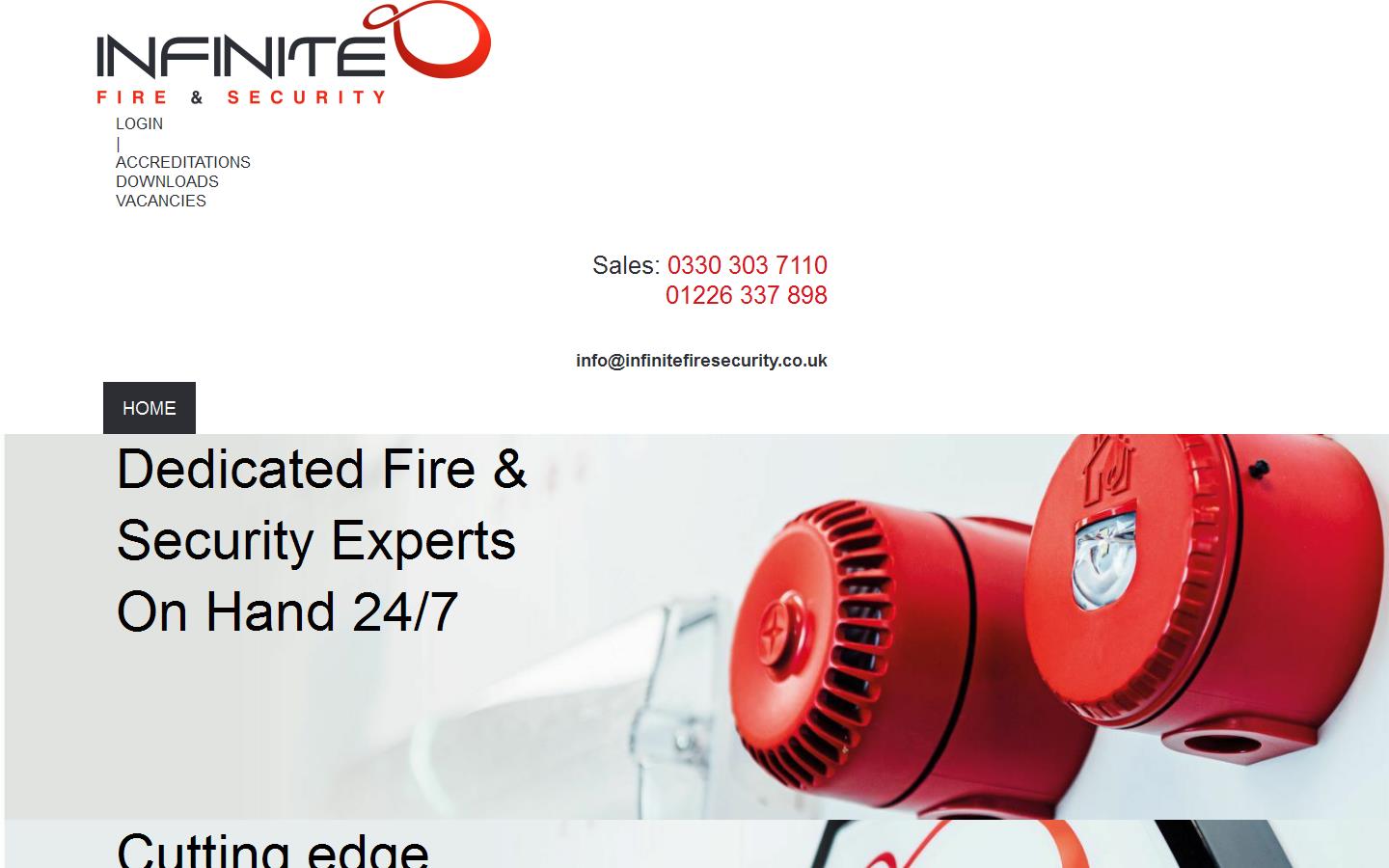 Infinite Fire & Security Website