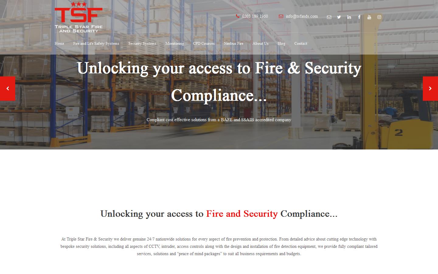 Triple Star Fire Website