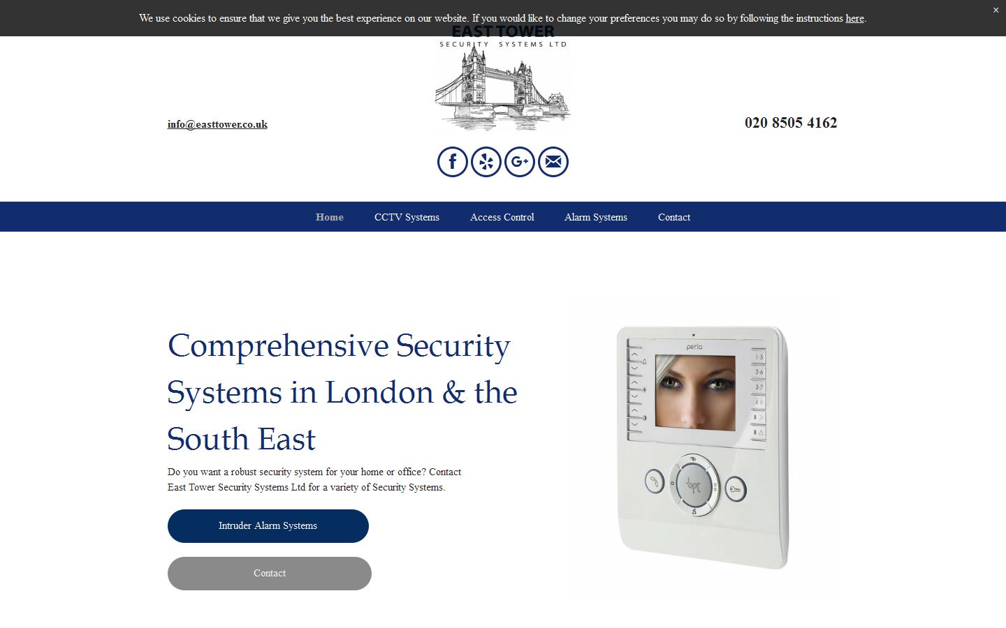 East Tower Security Systems Ltd Website