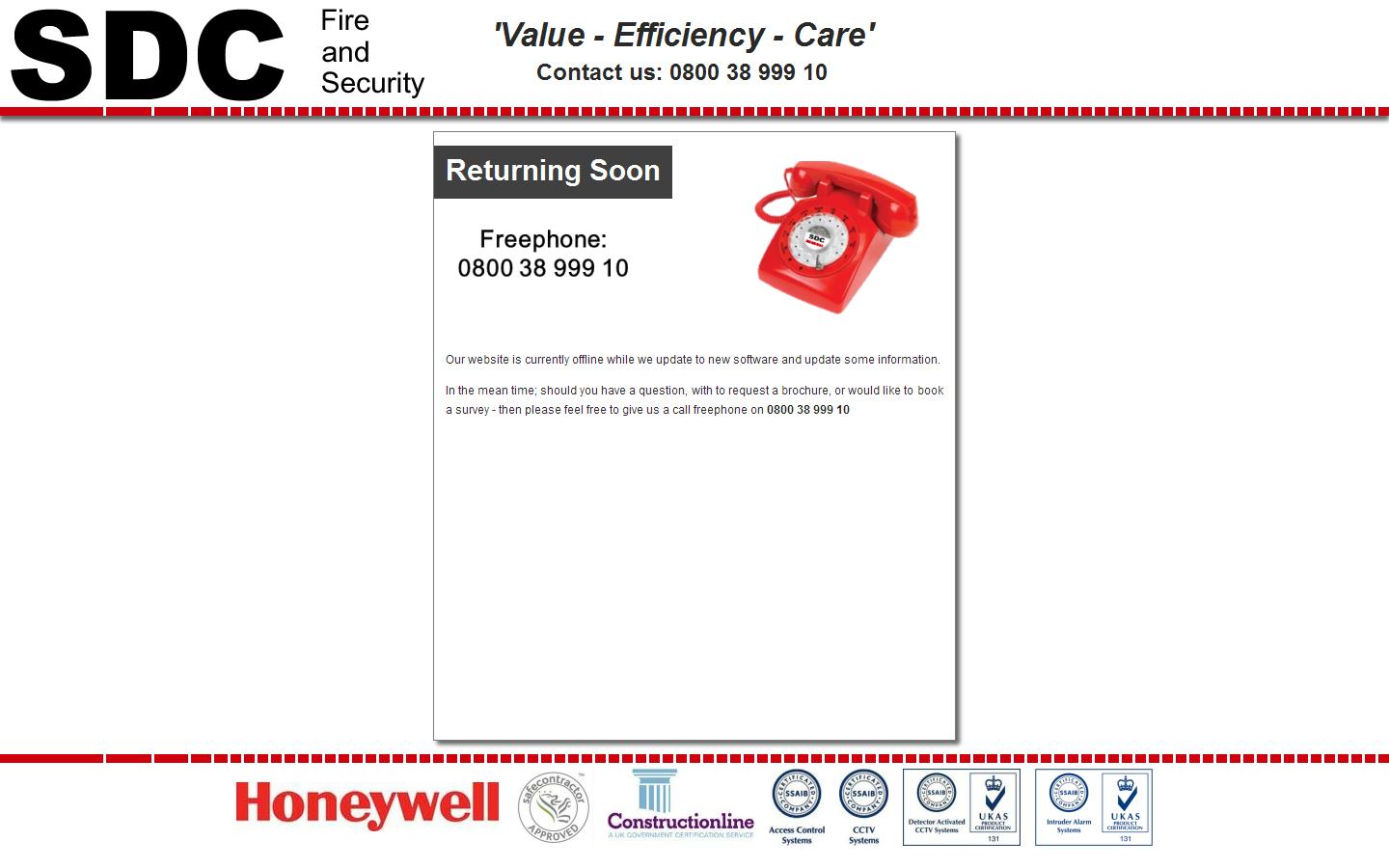 SDC Fire & Security Website